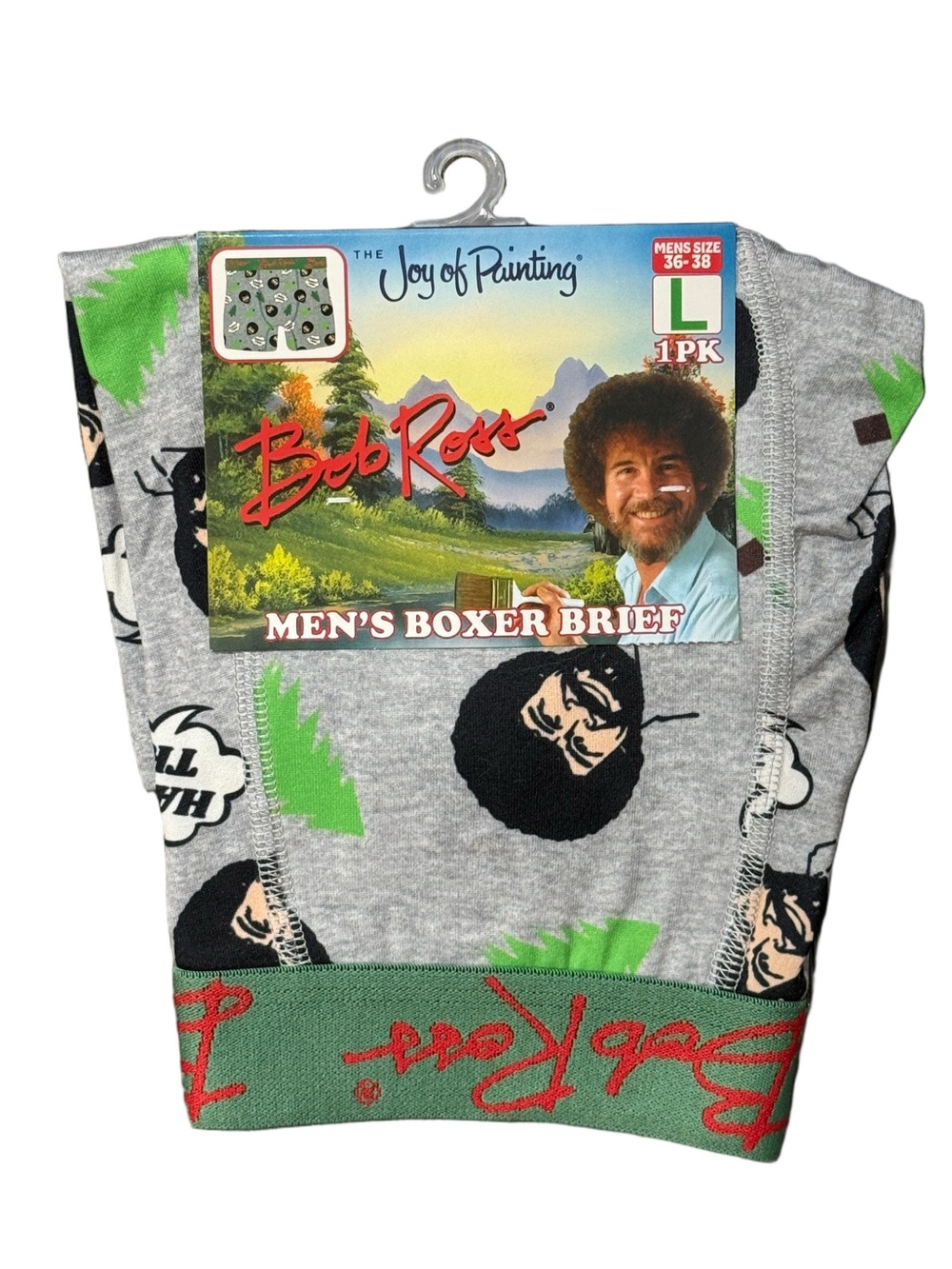 Mens Bob Ross Licensed Boxer Briefs - Size Large - NWT